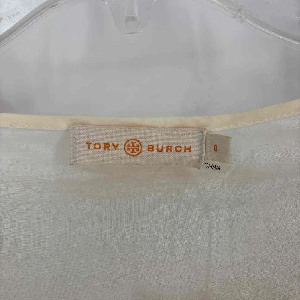 Size 0 Tory Burch Cream Shirt